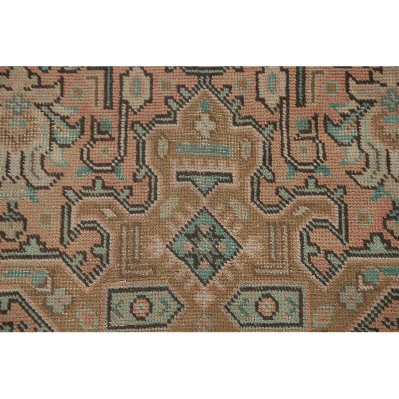 Distressed Tabriz Persian Vintage Rug Bedroom Handmade Wool Carpet - 6'10" x 9'8"