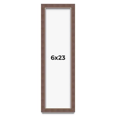 6x23 Shadow Box Frame Brown | 1.125 inches Deep Real Wood Rustic