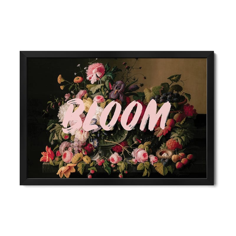 Bloom Premium Framed Poster by Grace Digital Art Co - Black - 24x32x1