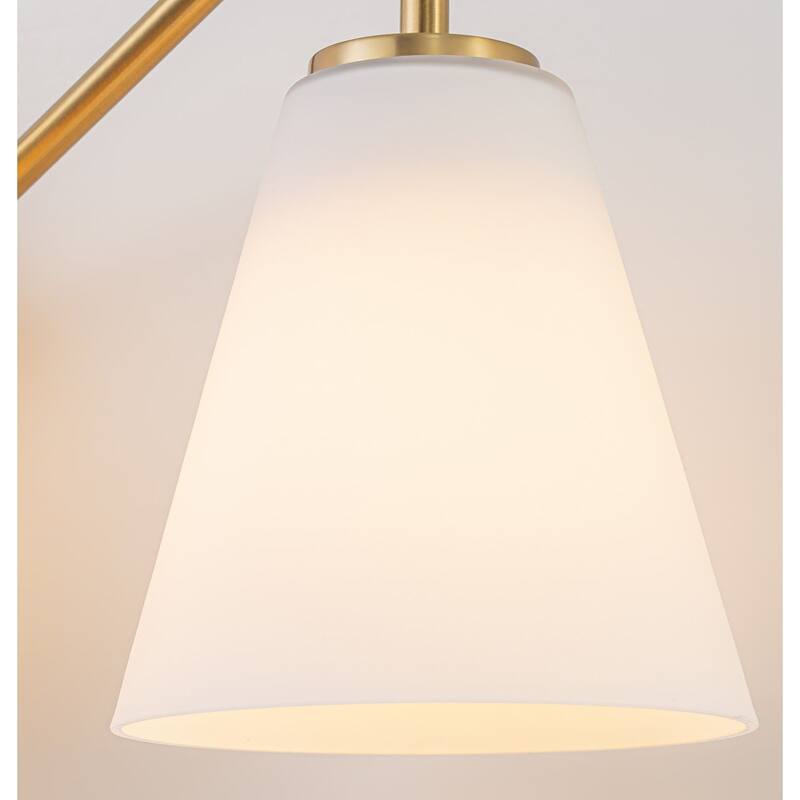 3-Light Bathroom Vanity Light with Frosted Glass