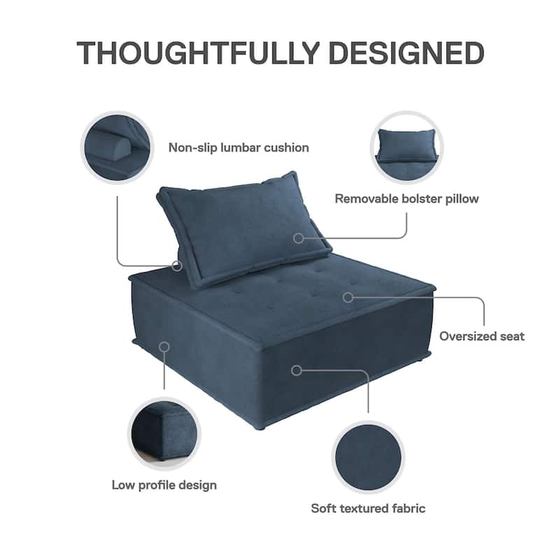 Avenue Greene Sonaly Upholstered Single Sofa Chair