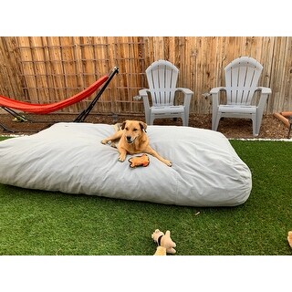 Carol Outdoor 6'x3' Lounger Bean Bag by Christopher Knight ...