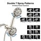 preview thumbnail 8 of 17, YASINU 7 Function Dual 2 in 1 Shower Handheld Showerhead & Rain Shower Combo