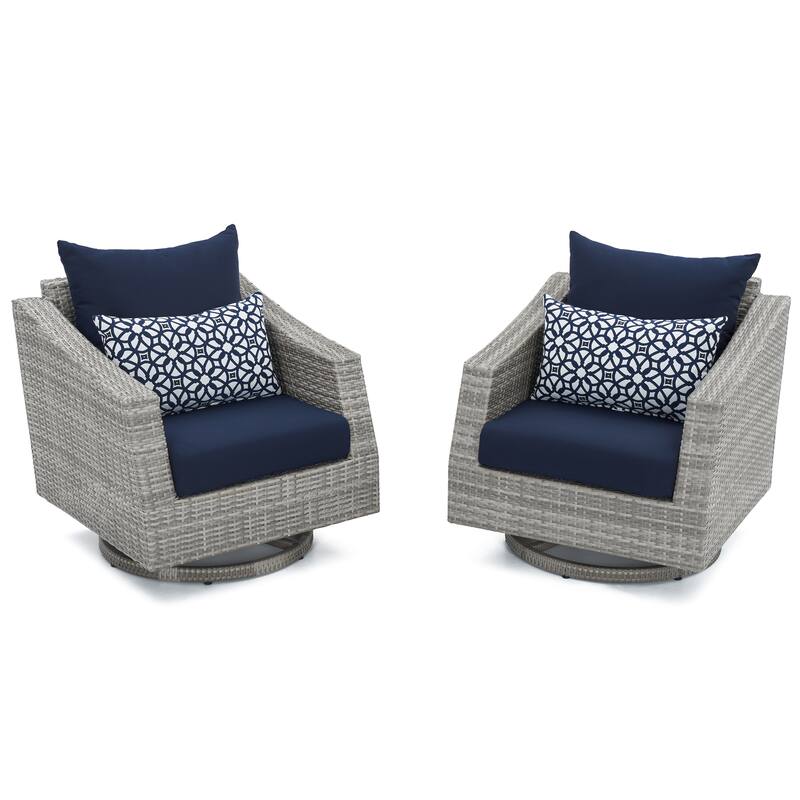 Cannes Deluxe 8 Piece Sunbrella Outdoor Patio Sofa & Club Chair Set