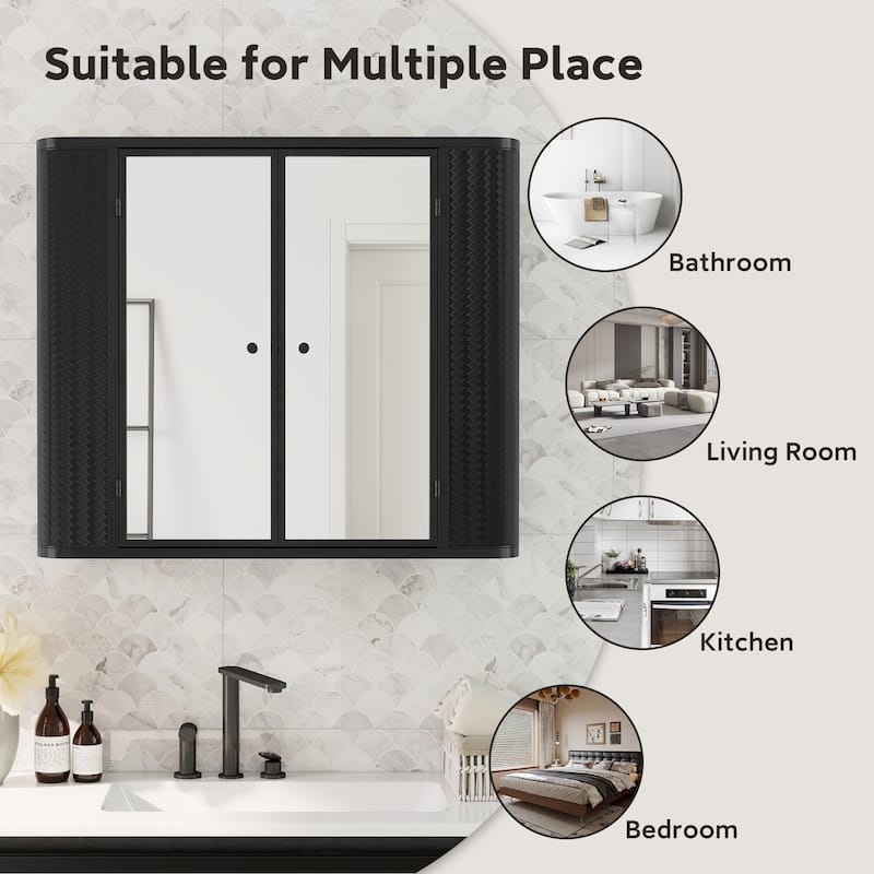 Wall-Mounted Bathroom Cabinet with Mirror