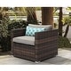 preview thumbnail 9 of 18, COSIEST Outdoor Patio Brown Wicker Sectional Sofa Set