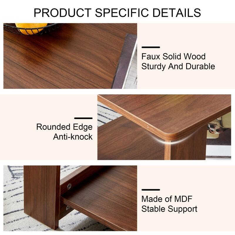 Double Layered Coffee Table Suitable for Living Room