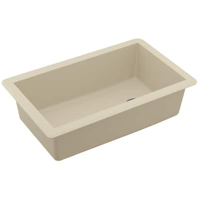 Karran USA QU-670 Undermount Quartz/Granite 32" Single Bowl Kitchen