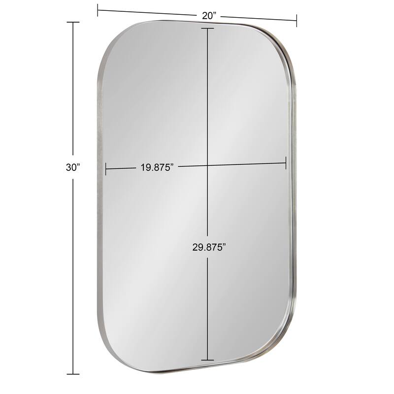 Kate and Laurel Rollo Decorative Framed Wall Mirror