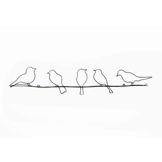 Graham & Brown Bird On A Wire Metal Wall Art - Overstock - 20677925