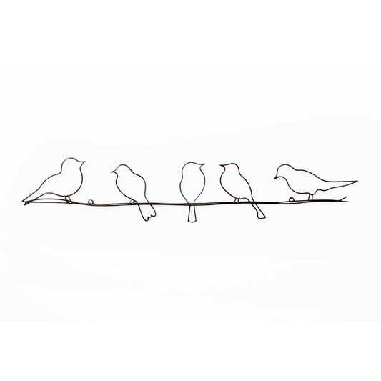 Graham & Brown Bird On A Wire Black Metal Wall Art