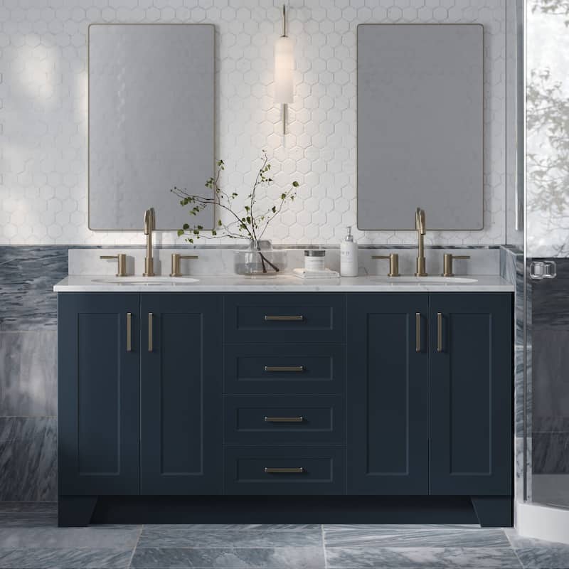 Ariel Q067DCW2OVO Taylor 67" Free Standing Double Basin Vanity Set
