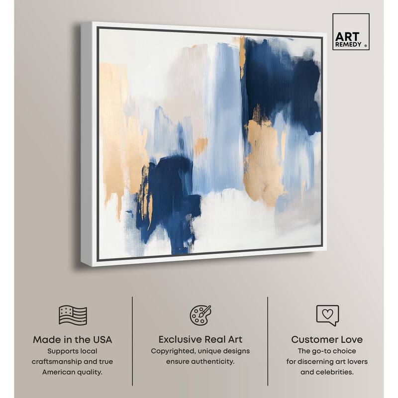 Tranquil Blue Depths I Canvas by Art Remedy