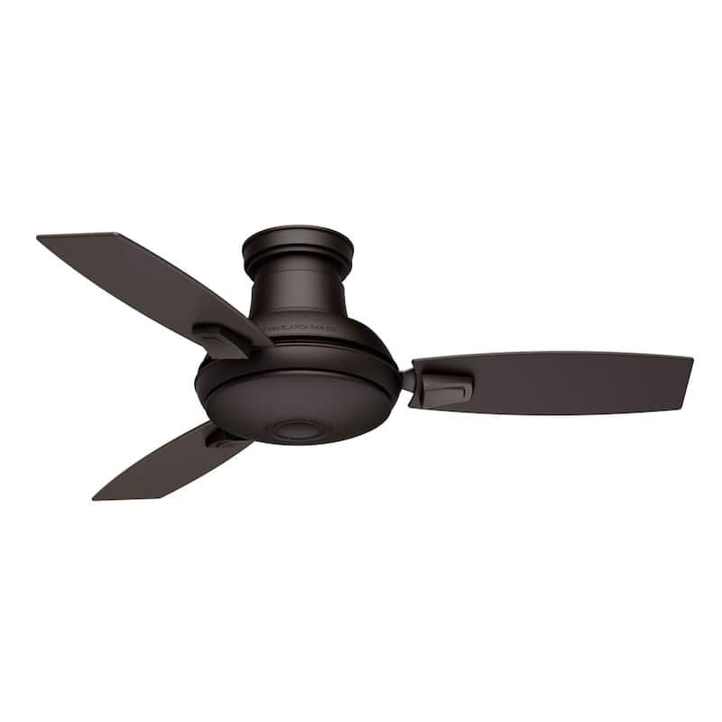 Casablanca 44" Verse Outdoor Ceiling Fan with LED Light Kit and Handheld Remote - Contemporary Retro - DAMP RATED!