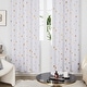 preview thumbnail 19 of 54, Deconovo Gold Star Foil Room Darkening Curtains for Kids 2 Panels