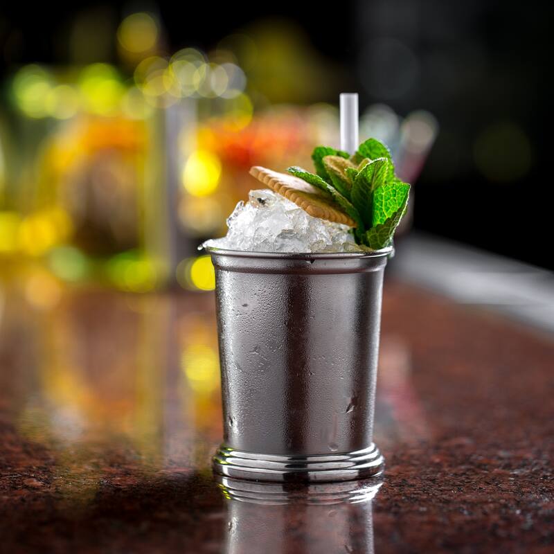 Mint Julep Cup, Stainless Cocktail Cup Tumbler 350ml for Mixed Drink