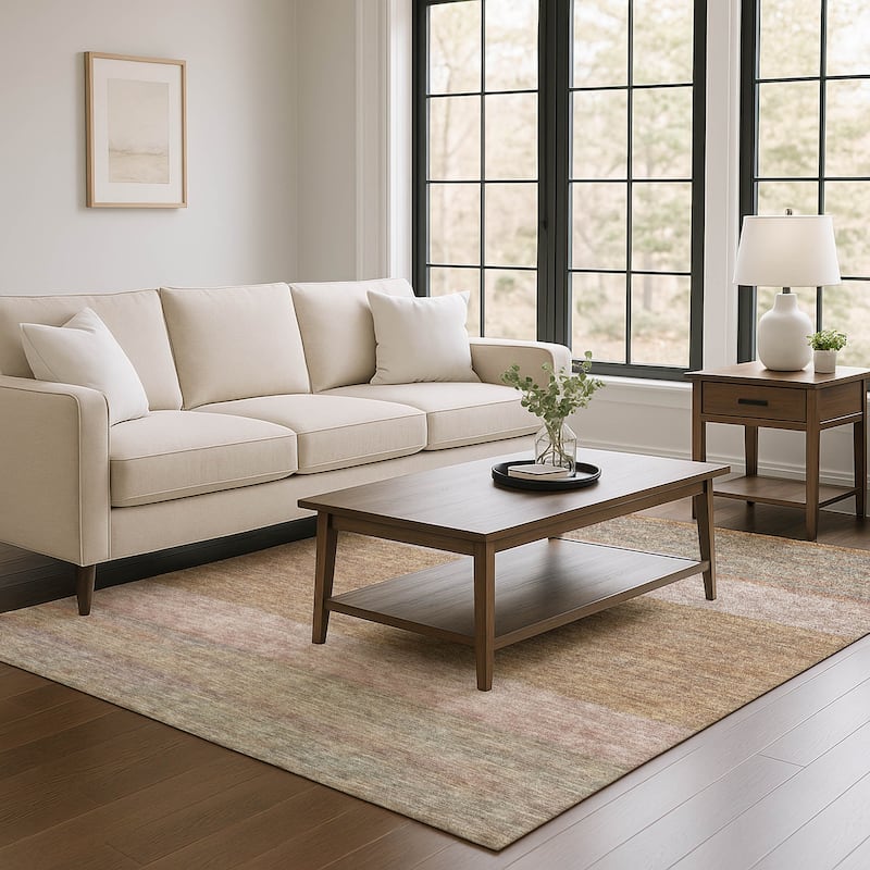 Premium Washable Super Soft Ombre Gabbeh Mayfield Rug - Salmon - 8' x 10'