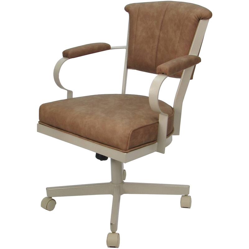 Miami Swivel Metal Caster Chair on Reading Base - 18" High Seat