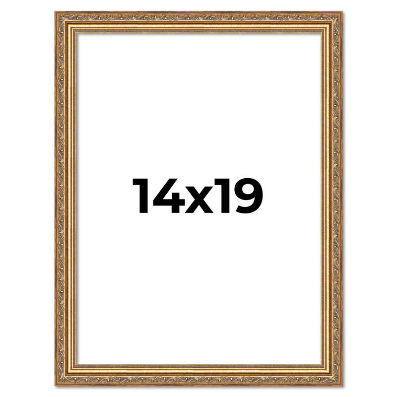 14x19 Frame Red Solid Wood Picture Frame Width 1.75 Inches | Interior Frame Depth 1 13/16 Inches