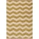 preview thumbnail 24 of 39, Hand-Woven Madeline Natural Jute Chevron Rug - 2' x 3' Green/Ivory