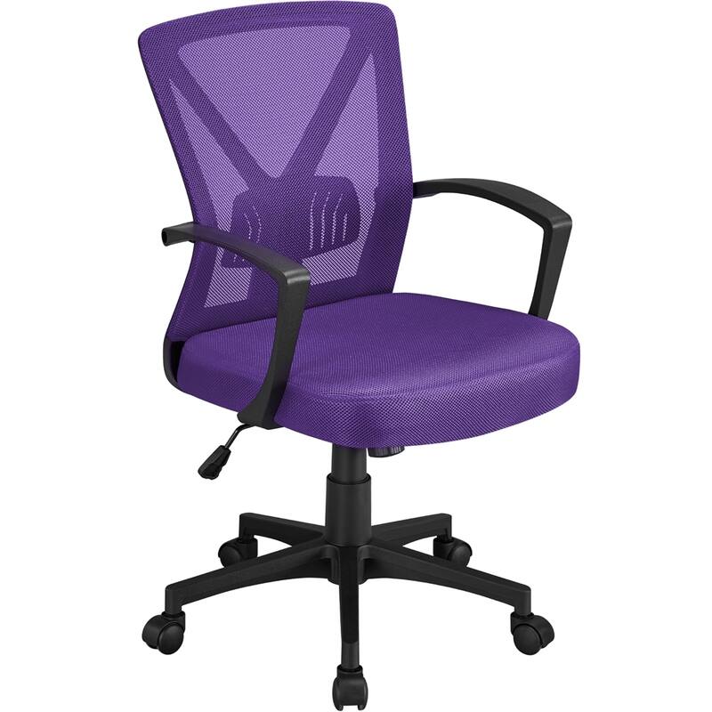 Yaheetech Adjustable Mesh Office Chair Mid Back Swivel Executive Chair