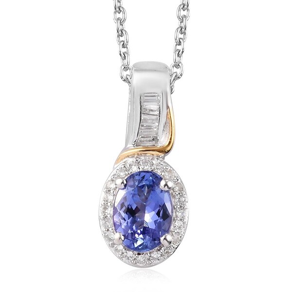 tanzanite pendant sterling silver