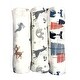 preview thumbnail 1 of 2, Cotton Muslin Swaddle Blankets, Set of 3