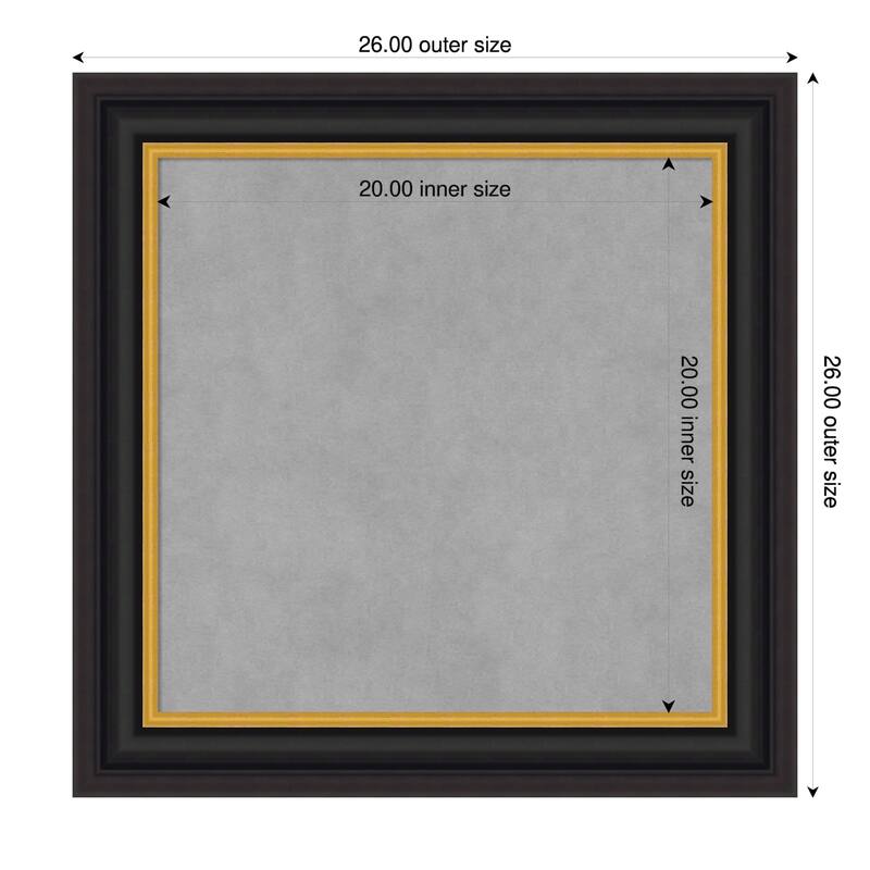 Amanti Art Sierra Black Brown Framed - 26 x 26 in - Sierra Black Brown