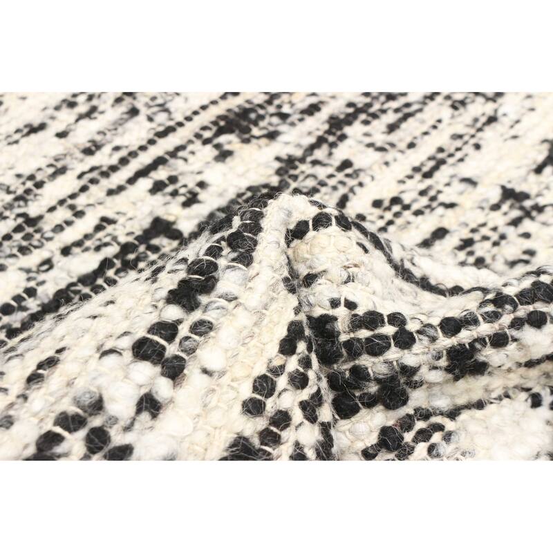 ECARPETGALLERY Braid weave Sienna Cream Wool Rug - 6'1 x 9'1