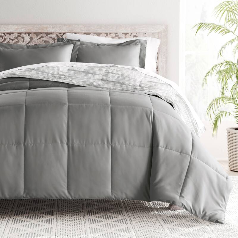 Becky Cameron Textured Stripe Reversible Comforter Set