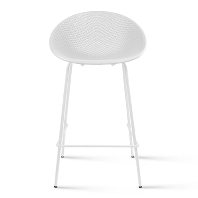Counter height Bar Stools For Kitchen Egg Shaped Oval Seat Circle Dots Round Pattern for Indoor Outdoor Use - N/A