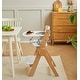 preview thumbnail 11 of 10, Wooden High Chair with Tray for Babies & Toddlers , Beech