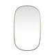 preview thumbnail 1 of 9, Elegant Lighting MR2B3660 Brynn 36" W x 60" H Oval Framed Bathroom Brass