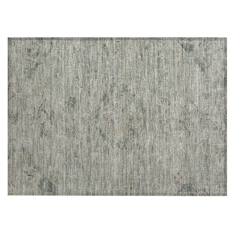 Machine Washable Indoor/ Outdoor Vintage Traditional Chantille Rug