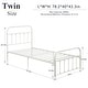 preview thumbnail 22 of 20, VECELO Modern Metal Platform Kids Bed Frame,Twin Size Bed Set of 2