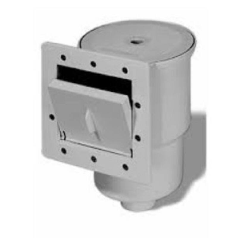 11.5" Gray HydroTools ABS Thru-Wall Skimmer for Above-Ground Pool