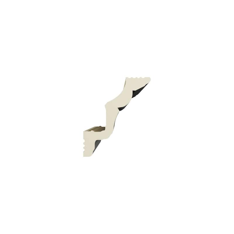 3 3/8"H x 2 3/4"P x 4 1/8"F x 96"L Freya Crown Moulding - 1-Pack