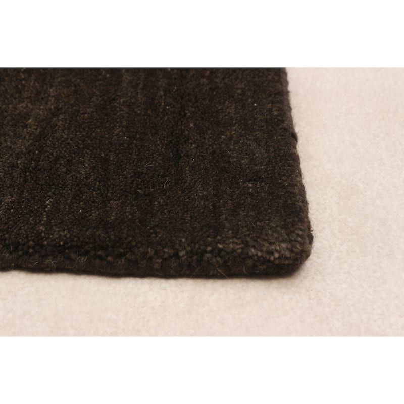 ECARPETGALLERY Hand Loomed Kashkuli Gabbeh Grey Wool Rug - 5'0 x 7'11