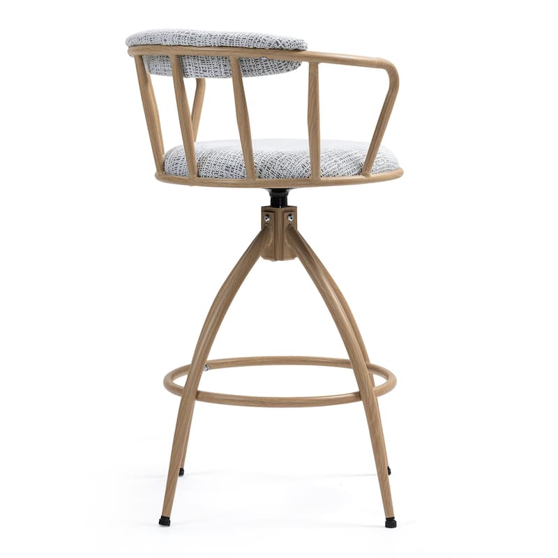 Ostweer Furniture Set of 2 26'' Modern Industrial Design Bar Chairs - Beige