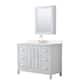 Option White, Gold Trim, White Quartz Top