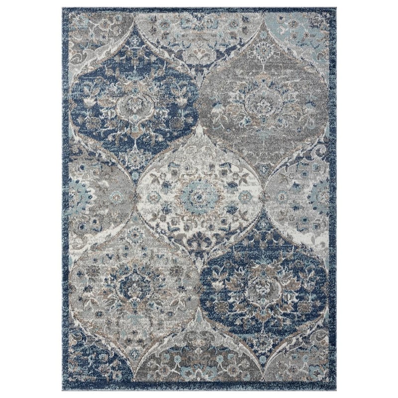 Luxe Weavers Floral Oriental Area Rug, Stain-Resistant Carpet