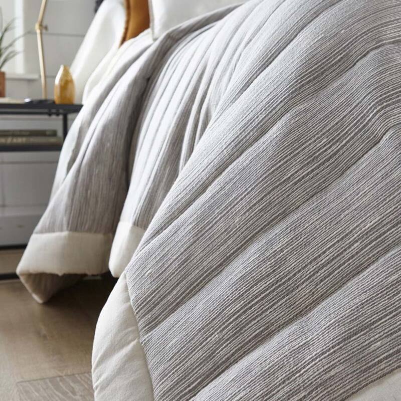 Gill, Cotton/Flax, Grey, Quilt