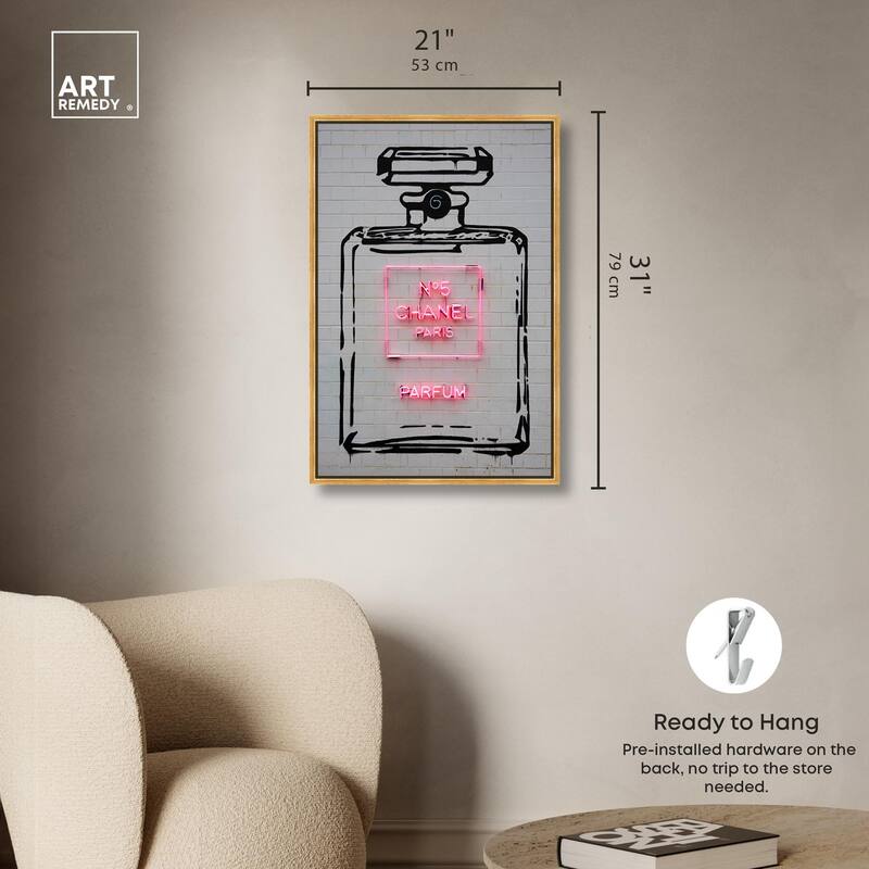 Parisian Perfume Canvas by Art Remedy