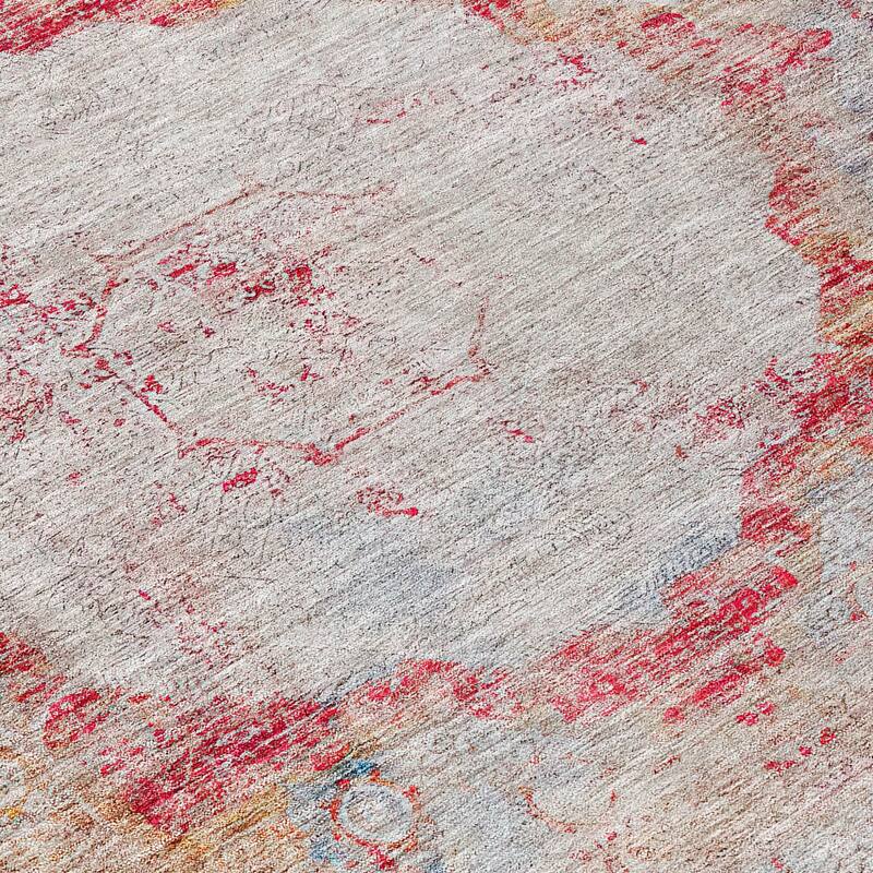 HomeRoots Oriental Traditional Rectangle Outdoor Rug