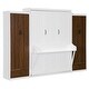 preview thumbnail 5 of 11, Bed with Storage Cabinets Drawers and Foldable Desk, Wall-Mounted Space Saving Bed
