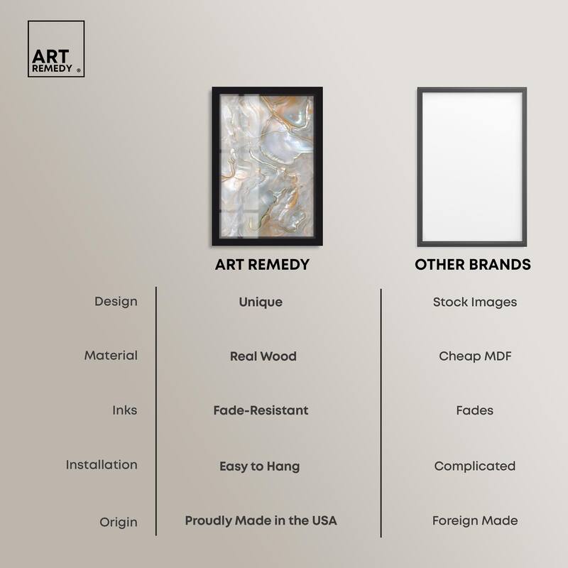 Fluid Preciousness IV Shadowbox by Art Remedy