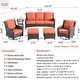preview thumbnail 41 of 39, Ovios 6-piece Rattan Wicker Patio Furniture Set