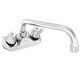 preview thumbnail 7 of 15, Commercial Wall Mount Sink Faucets 4in Center w Swivel Spouts NSF