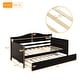 preview thumbnail 14 of 31, Wooden Twin Daybed with Trundle Bed, Sofa Bed for Bedroom Living Room