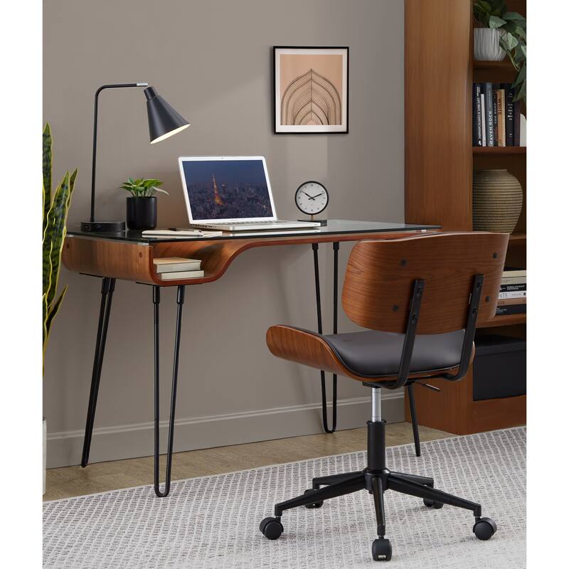 Carson Carrington Leksand Simple Mid-century Modern Office Chair
